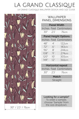 bold tulips peel and stick wallpaper specifiation