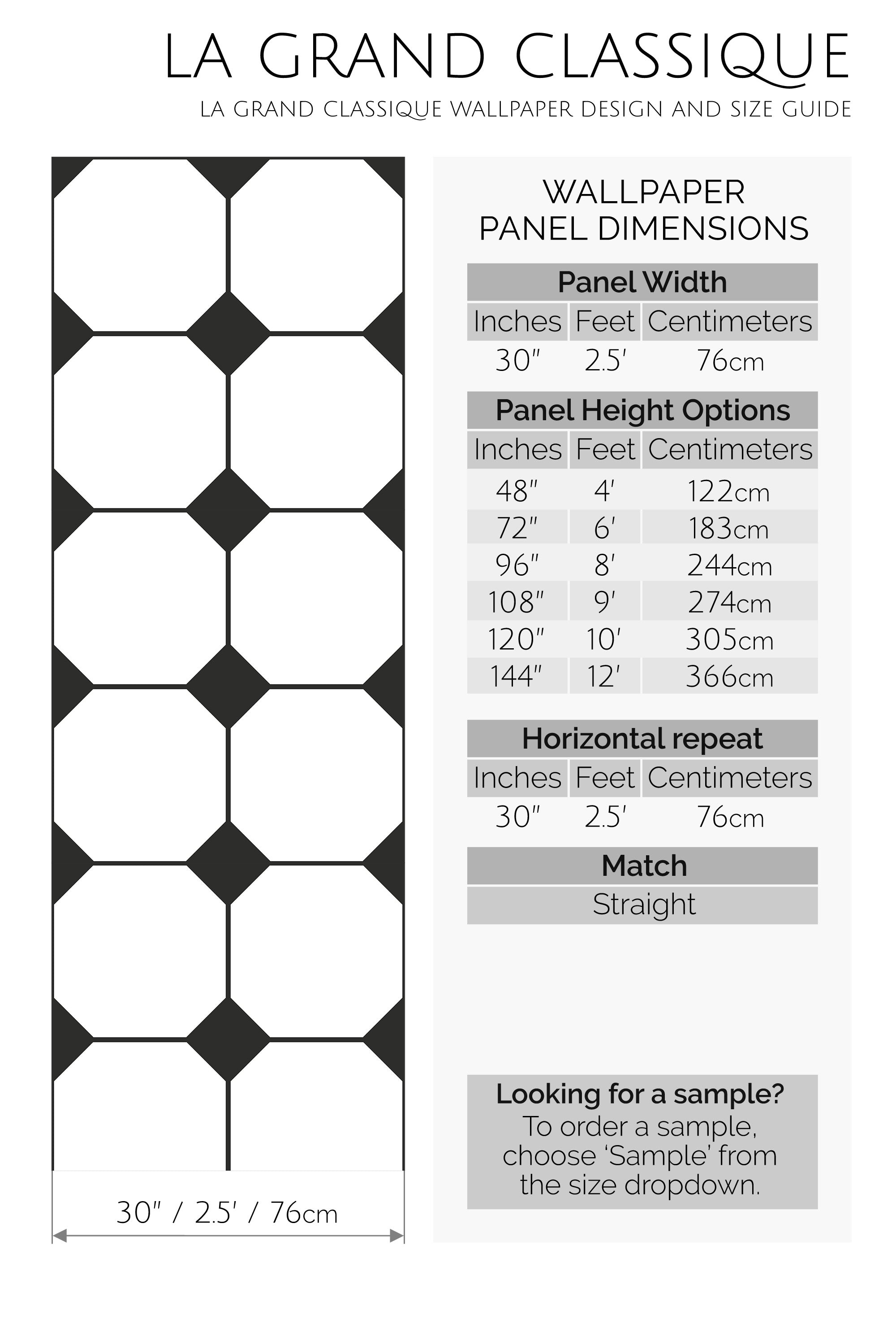 black tile peel and stick wallpaper specifiation