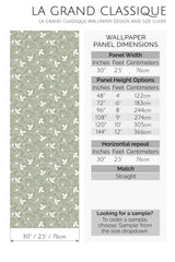 vintage flowers peel and stick wallpaper specifiation