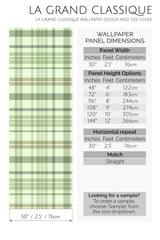 aesthetic plaid peel and stick wallpaper specifiation