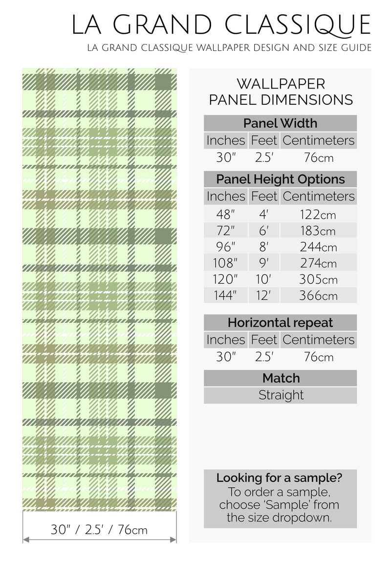 aesthetic plaid peel and stick wallpaper specifiation