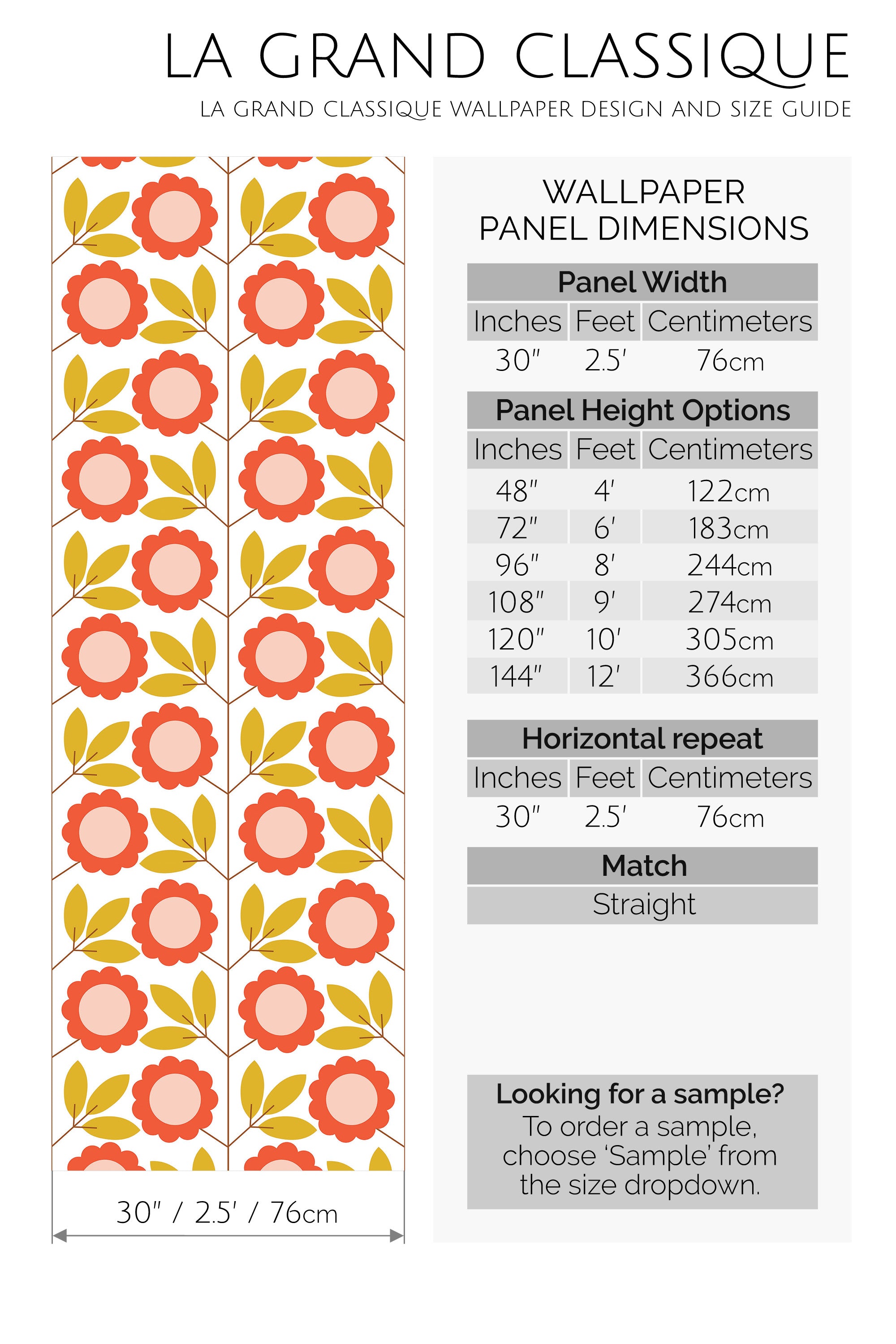 eclectic floral peel and stick wallpaper specifiation