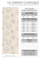large vintage leaf peel and stick wallpaper specifiation