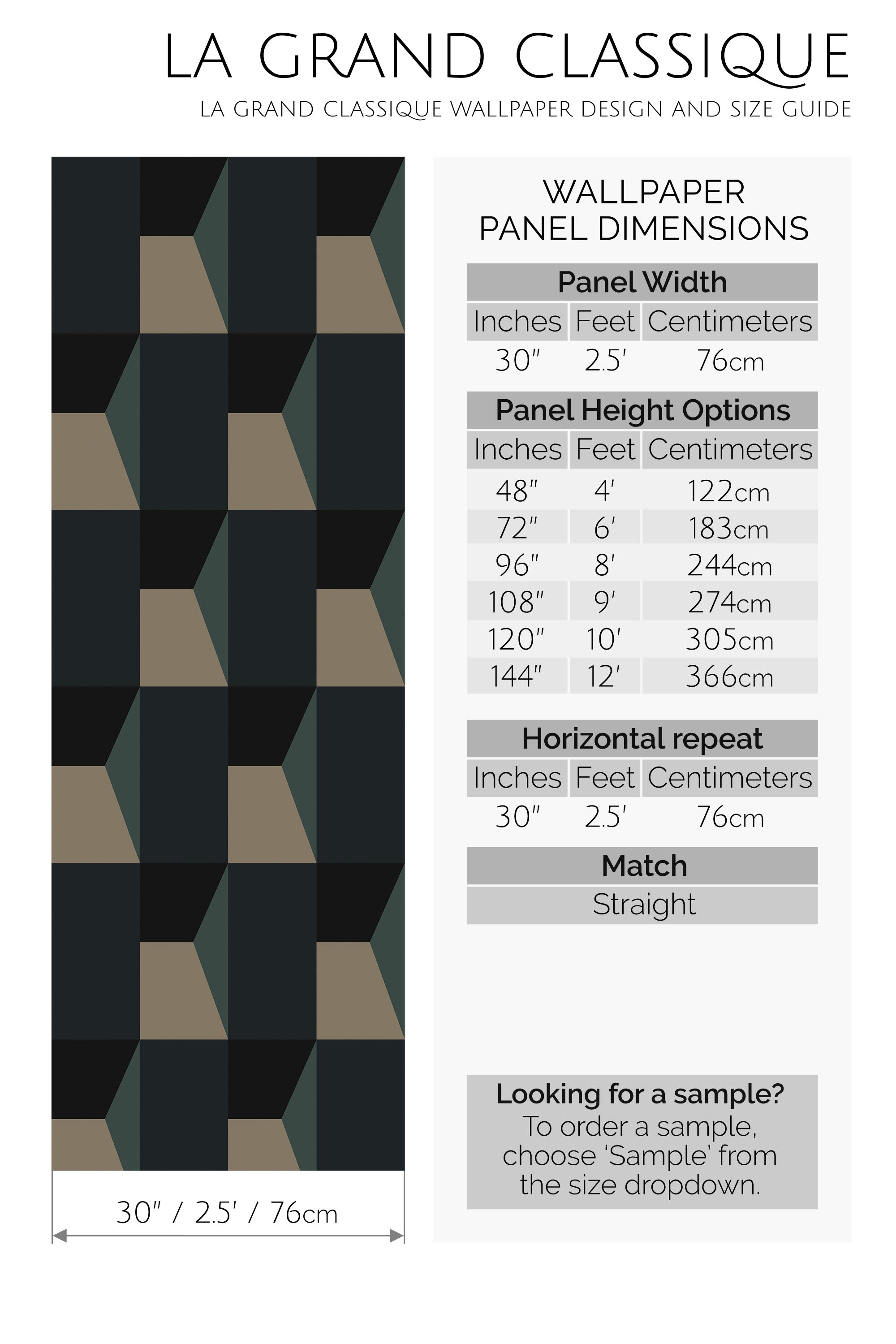 blue bold geometric peel and stick wallpaper specifiation