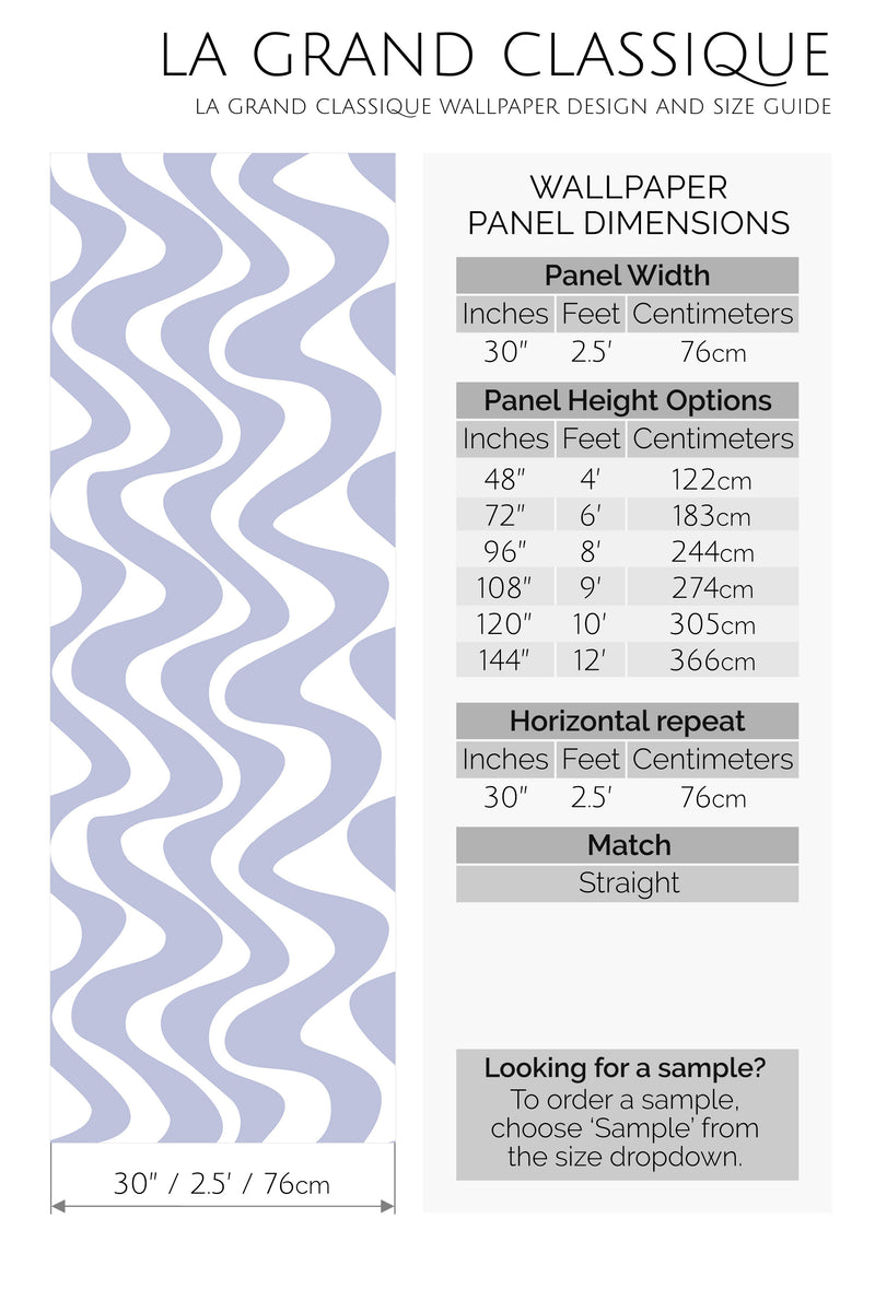 Beachy Wave Removable or Traditional Wallpaper – La Grand Classique