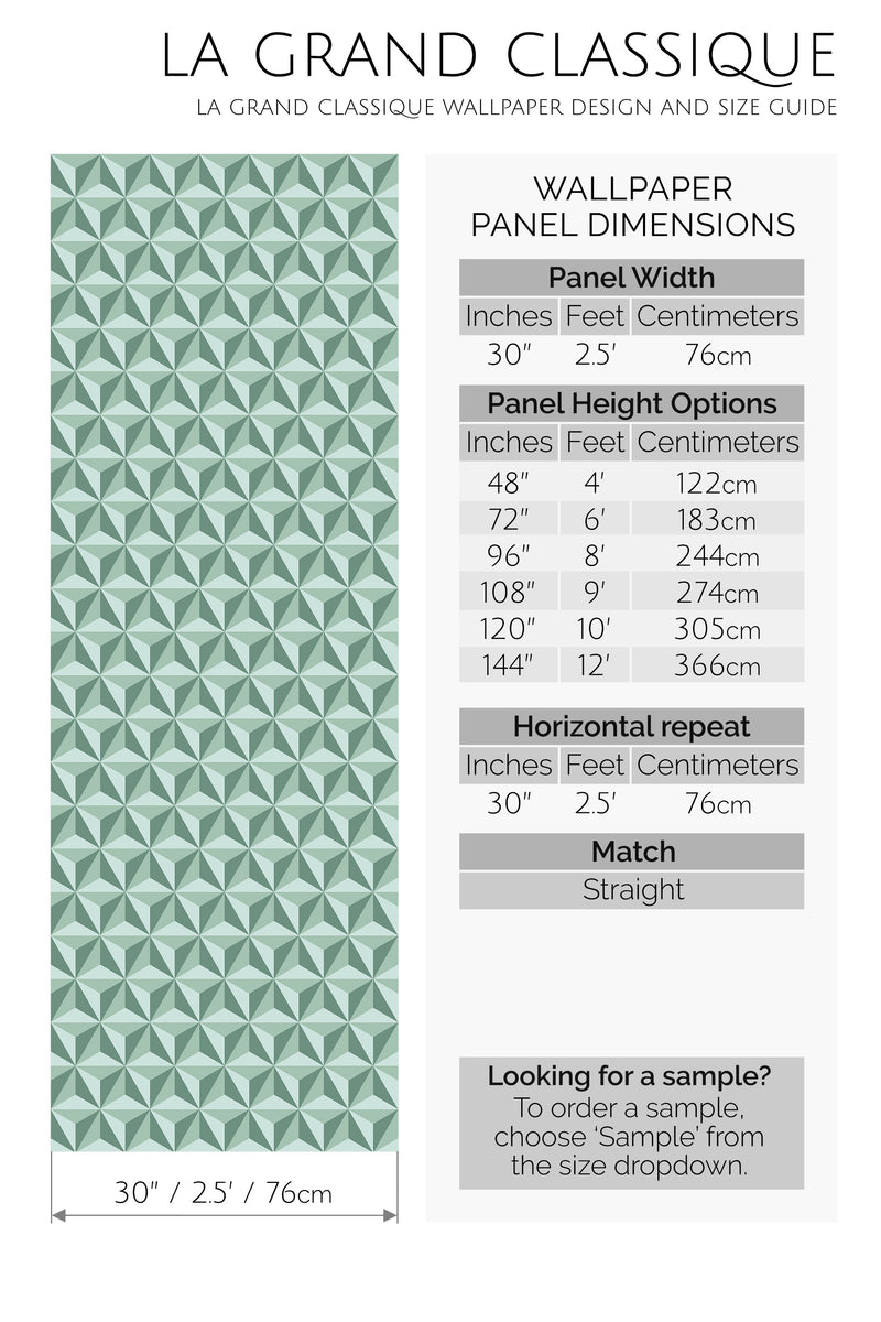 green vintage tile peel and stick wallpaper specifiation