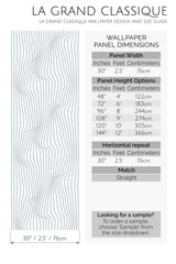 illusion line art peel and stick wallpaper specifiation