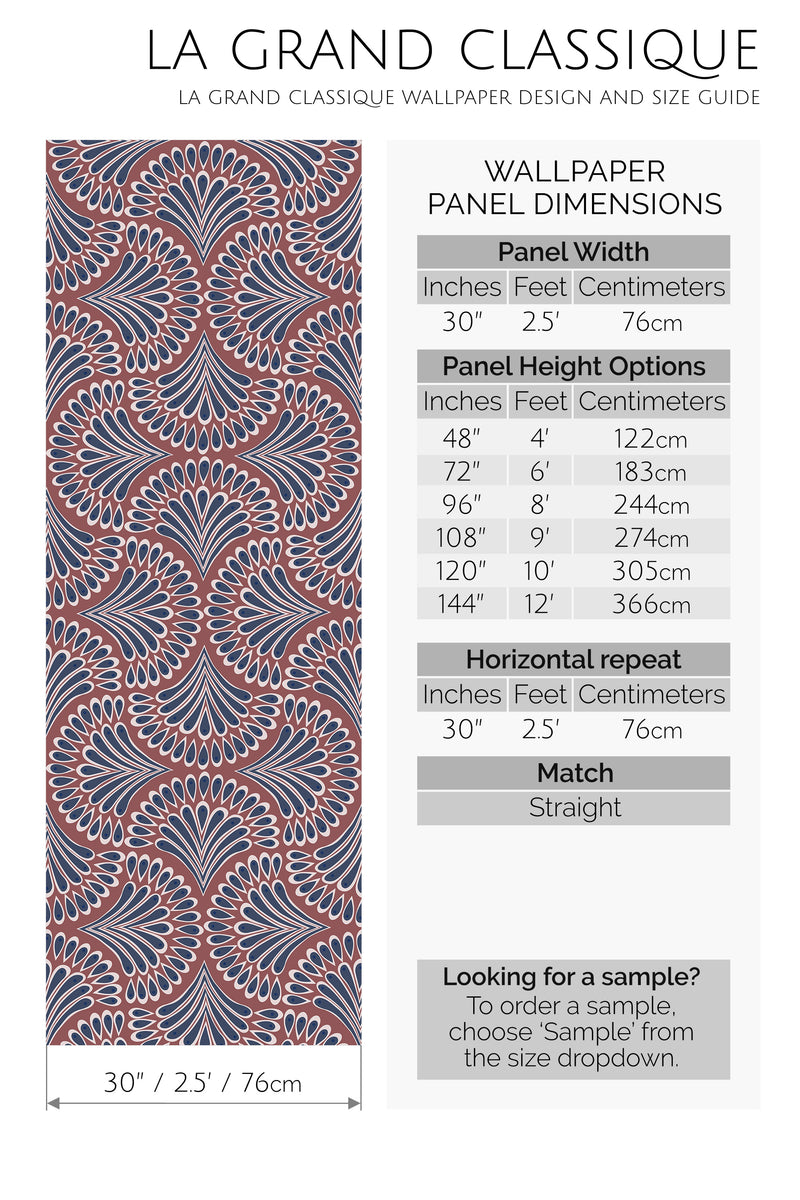 usa paisley peel and stick wallpaper specifiation