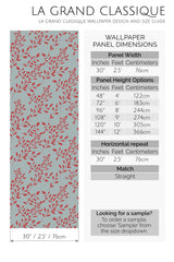 red branch peel and stick wallpaper specifiation