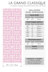 summer pink peel and stick wallpaper specifiation