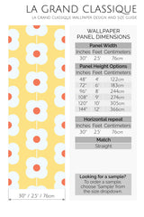 yellow floral line peel and stick wallpaper specifiation