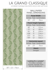 green fern peel and stick wallpaper specifiation