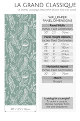 sage nursery peel and stick wallpaper specifiation