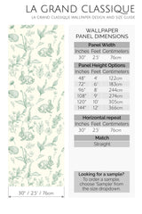 sage nursery forest peel and stick wallpaper specifiation