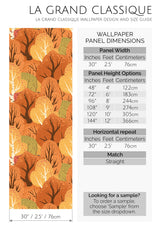 autumn forest peel and stick wallpaper specifiation