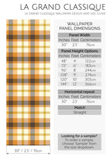 orange autumn plaid peel and stick wallpaper specifiation