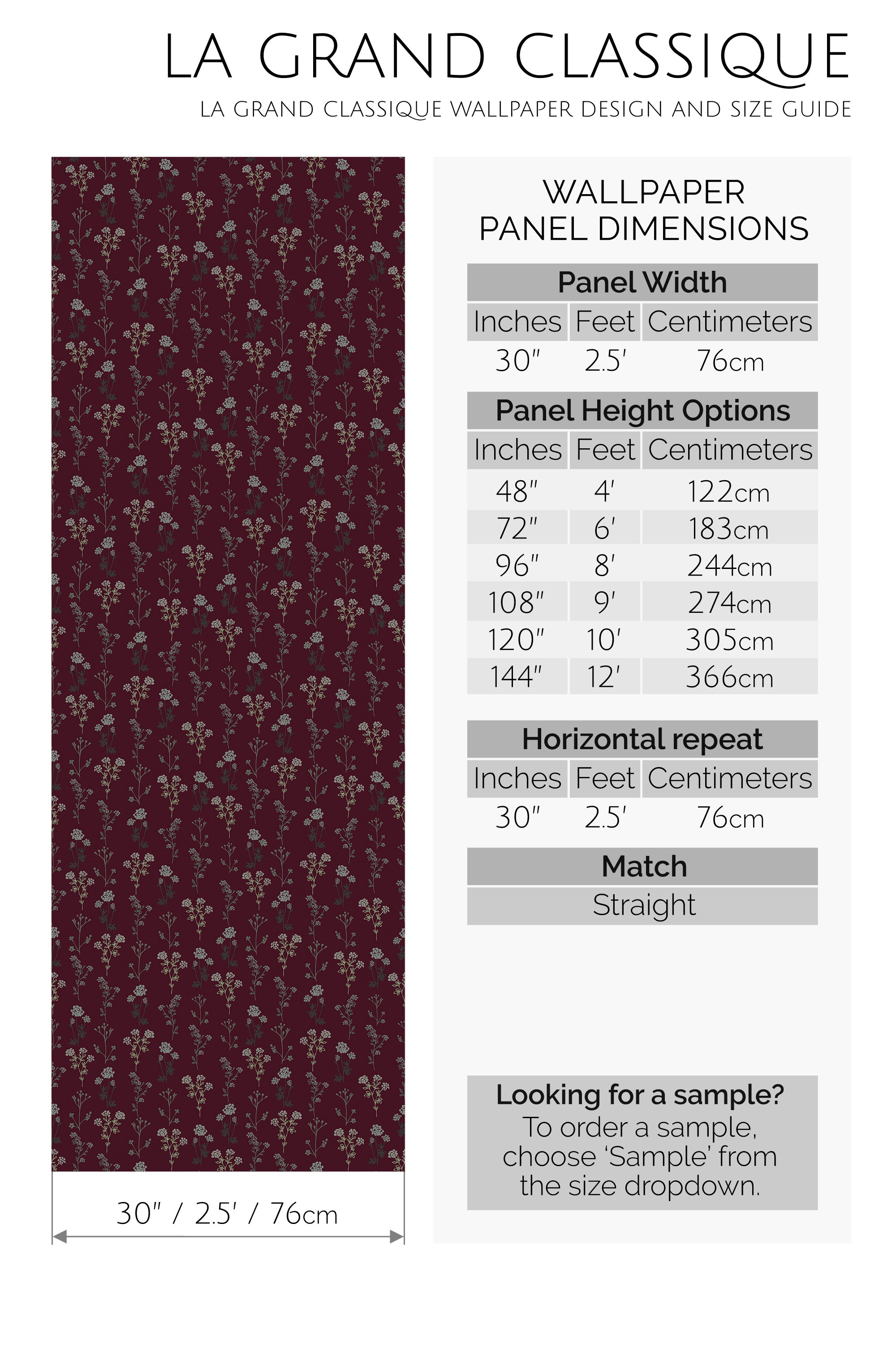 dark burgundy flowers peel and stick wallpaper specifiation