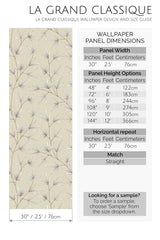 neutral tree branches peel and stick wallpaper specifiation