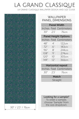 dark retro floral peel and stick wallpaper specifiation