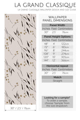 neutral delicate flower peel and stick wallpaper specifiation