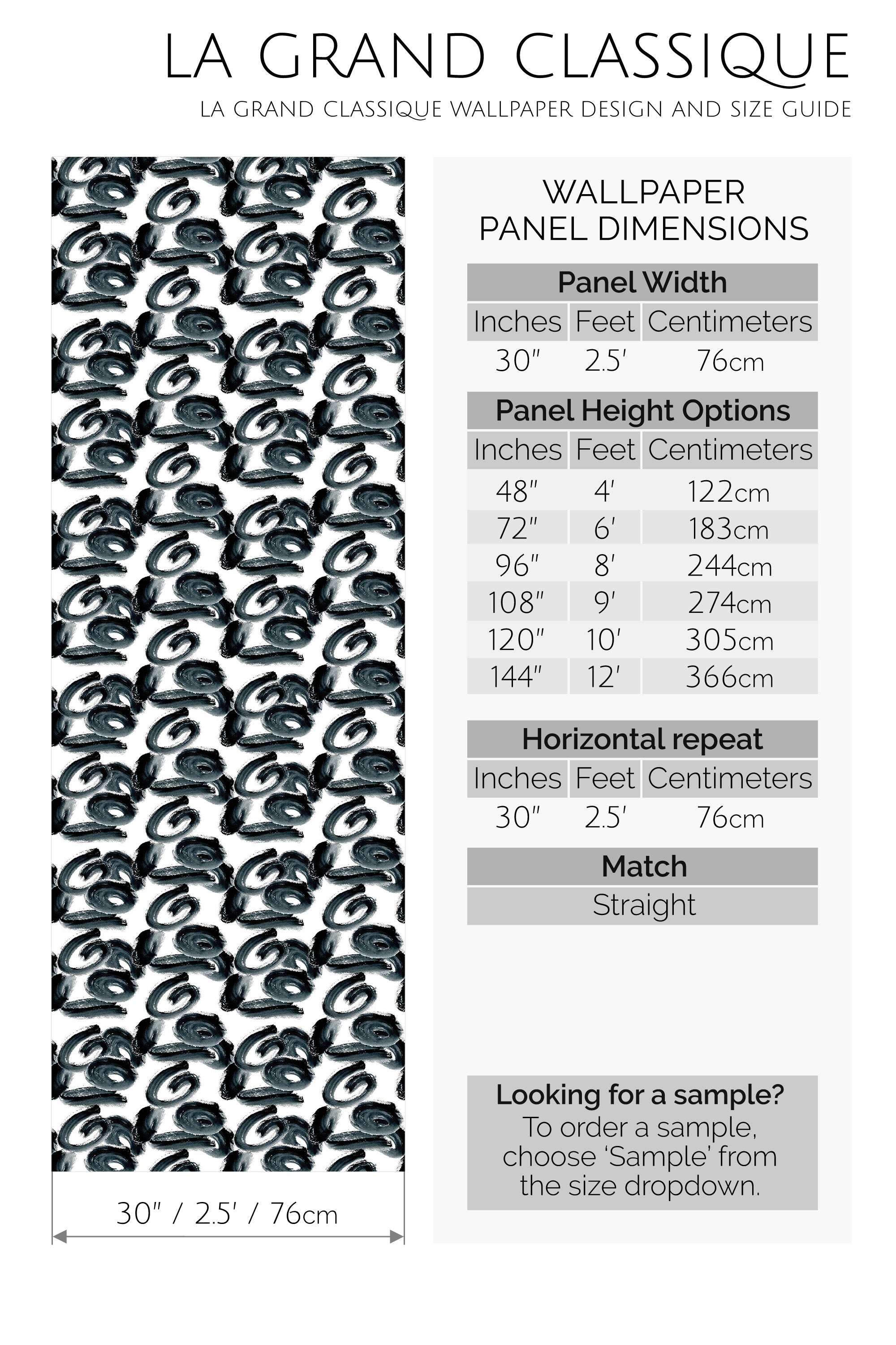 monochrome brushes peel and stick wallpaper specifiation