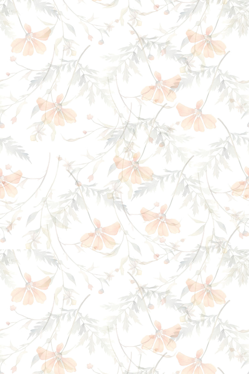 subtle floral wallpaper pattern repeat
