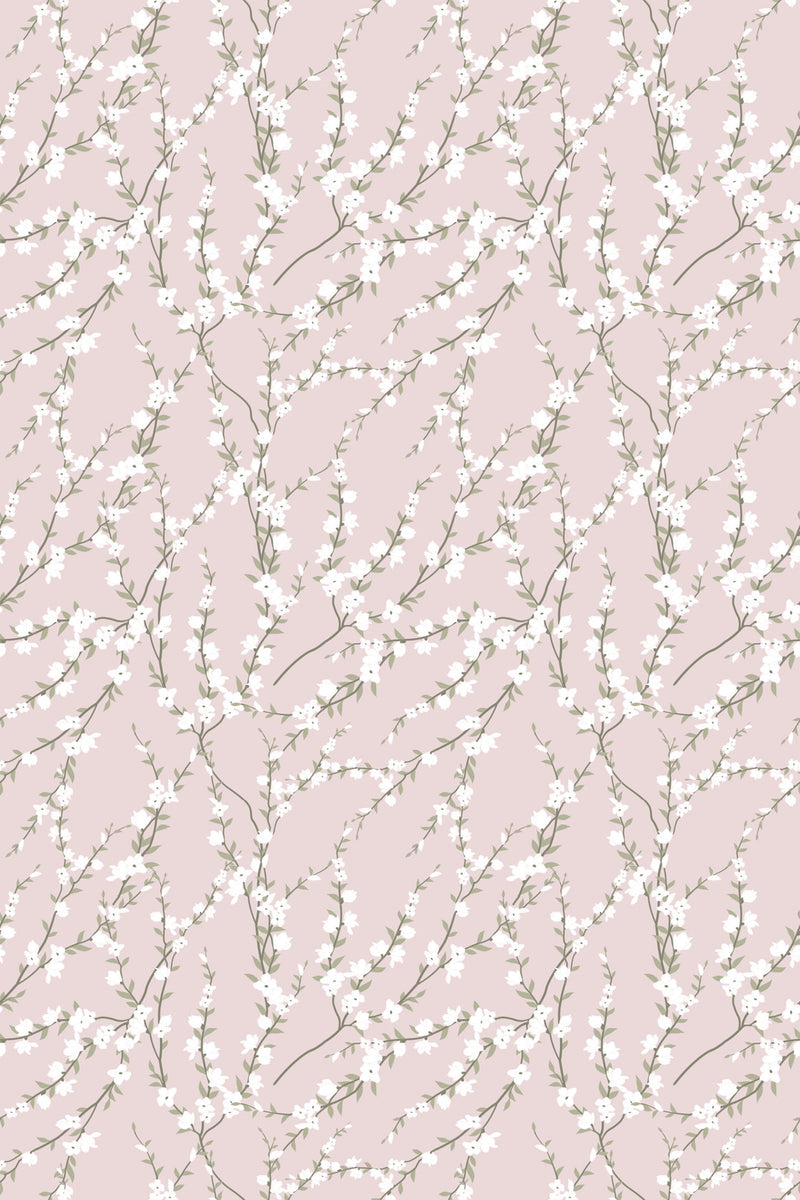 blooming spring tree wallpaper pattern repeat