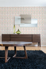 contemporary living room dark wood furniture spring art noveau peel and stick wallpaper