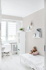 removable wallpaper neat and cute spring floral pattern kids room desk bed bookshelf toys