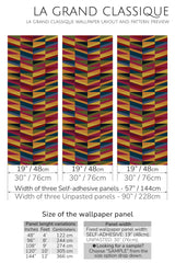 bold triangle peel and stick wallpaper specifiation