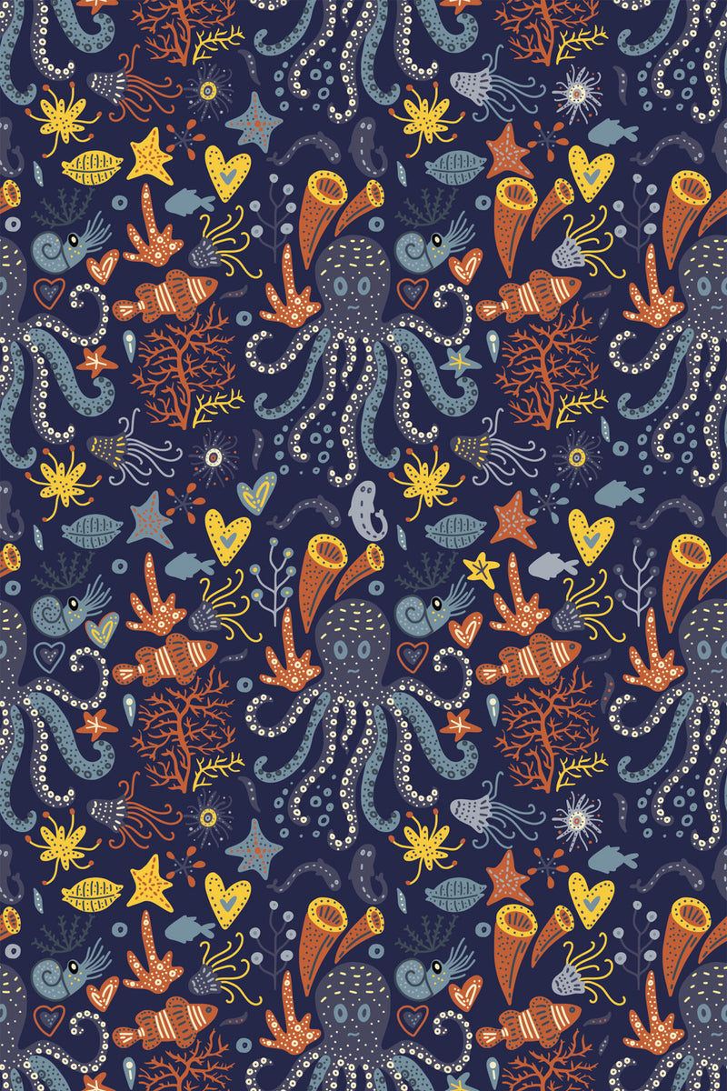 Vintage Seaworld Removable or Traditional Wallpaper – La Grand Classique