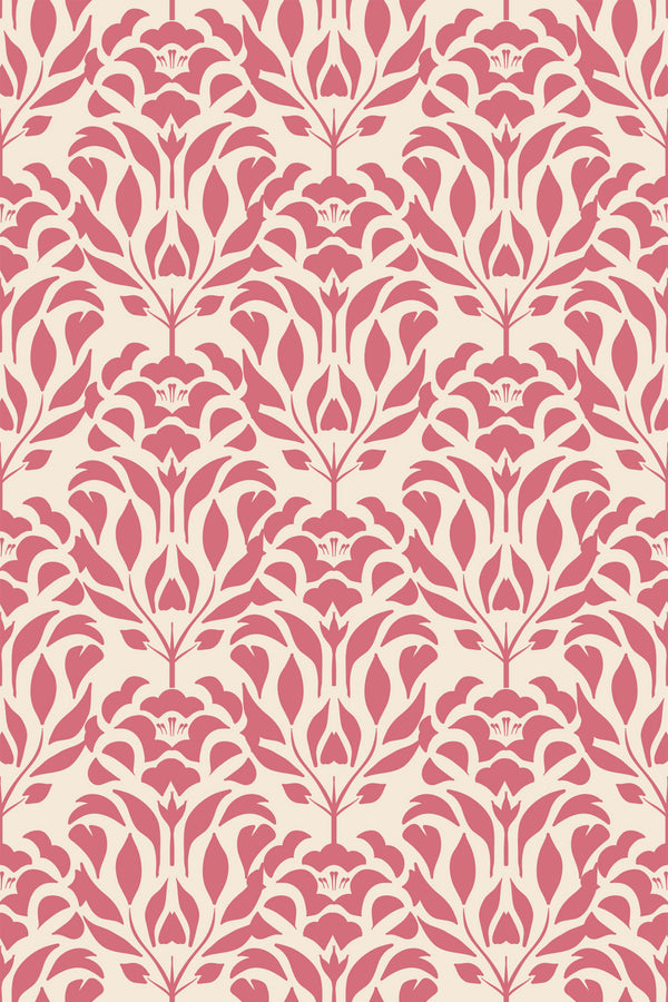 Aesthetic floral linocut