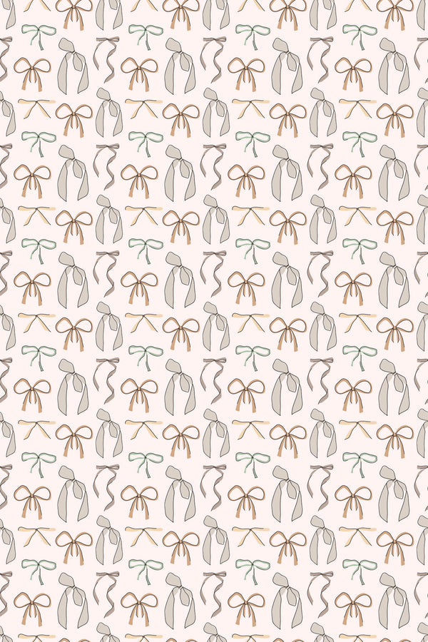 vintage bow wallpaper pattern repeat