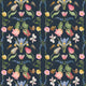 Dark ornamented floral Wallpaper
