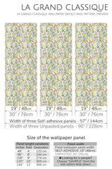 abstract summer meadow peel and stick wallpaper specifiation