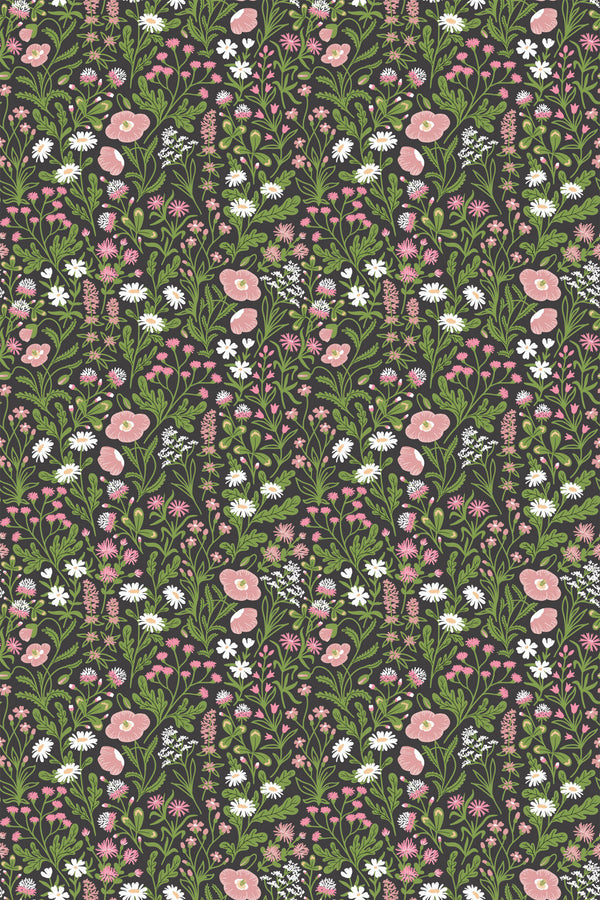 Brown aesthetic floral