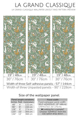 sage magical forest peel and stick wallpaper specifiation