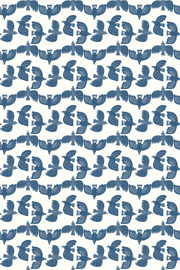 blue bird wallpaper pattern repeat