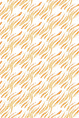 Abstract yellow and orange brush stroke pattern on a light background, peel and stick removable wallpaper.