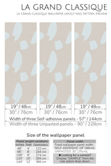 neutral geometry peel and stick wallpaper specifiation
