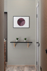 wallpaper graphic cloud pattern hallway entrance minimalist decor artwork interior