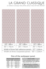 graphic ornament peel and stick wallpaper specifiation