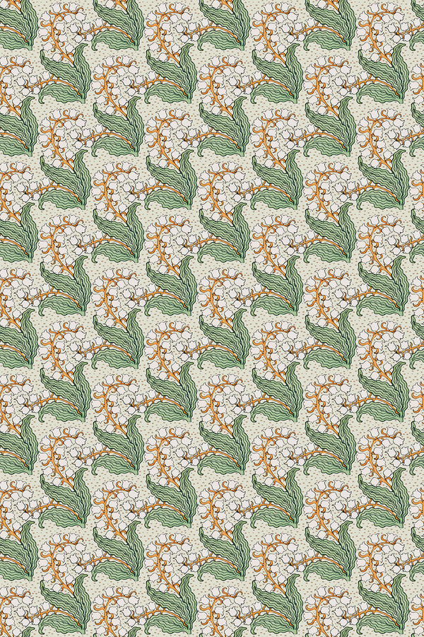 lillies of the valley wallpaper pattern repeat
