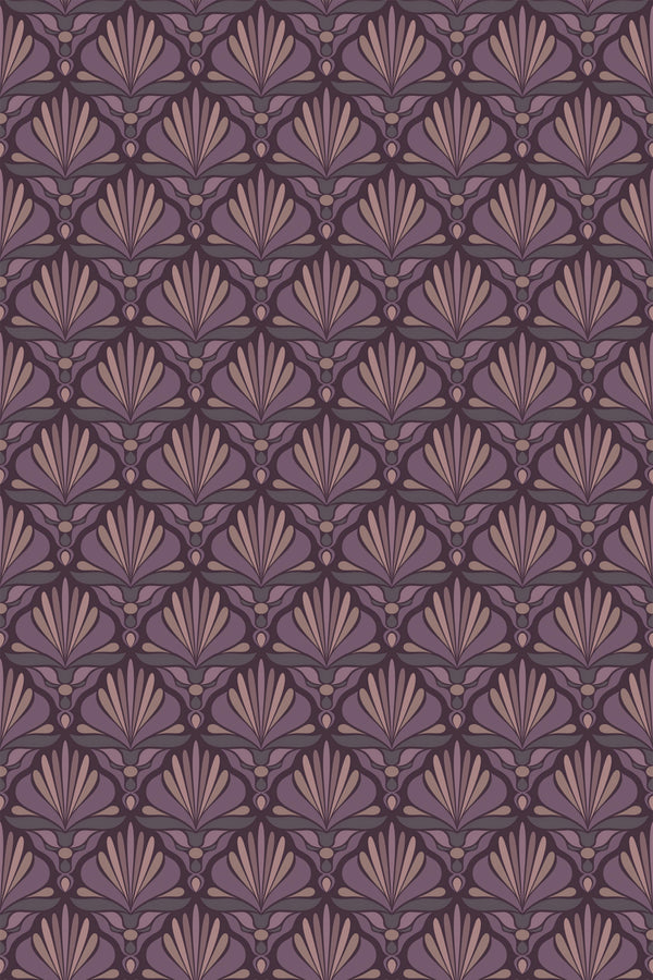 classy burgundy art deco wallpaper pattern repeat