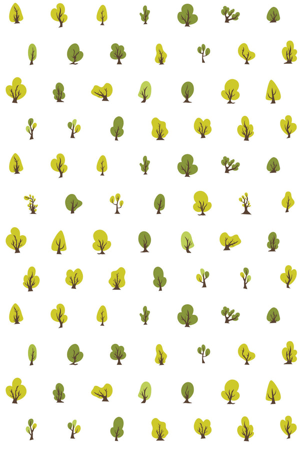 tiny trees wallpaper pattern repeat