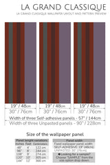aesthetic stripes peel and stick wallpaper specifiation