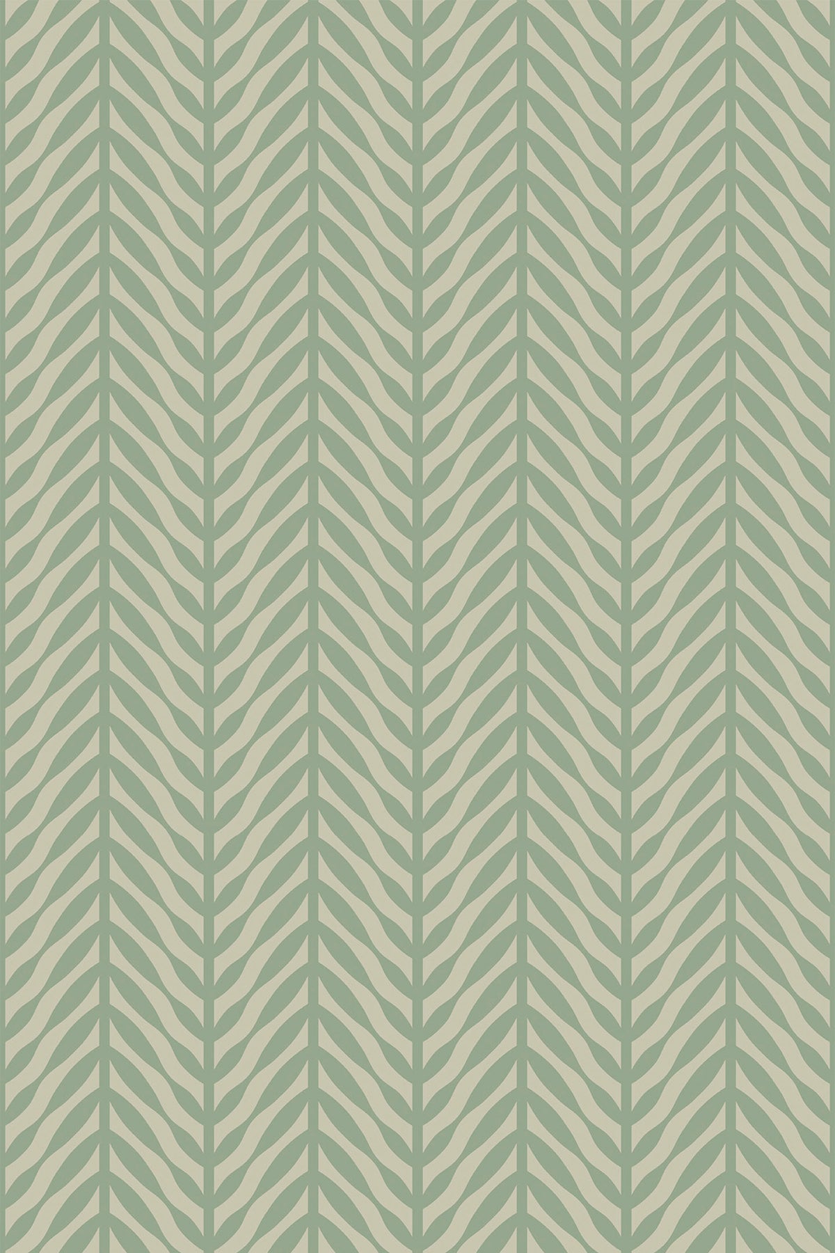 Green Herringbone Peel and Stick Removable Wallpaper