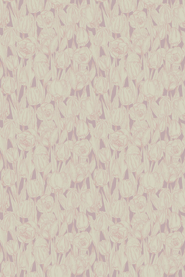 pink tulip wallpaper pattern repeat