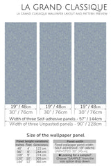 blue tulip peel and stick wallpaper specifiation