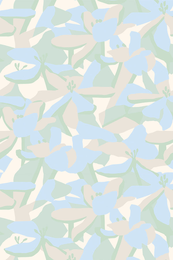 abstract soft floral seamless wallpaper pattern repeat